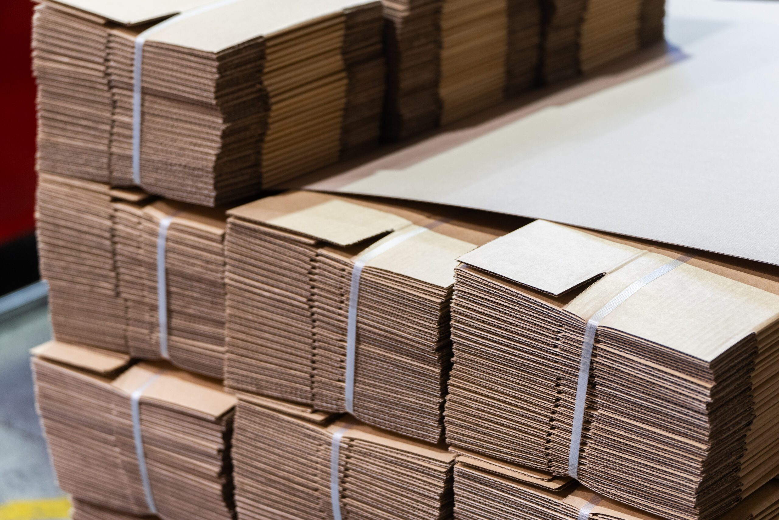 Stacked RSC Cases on pallet - Move & Storage Boxes