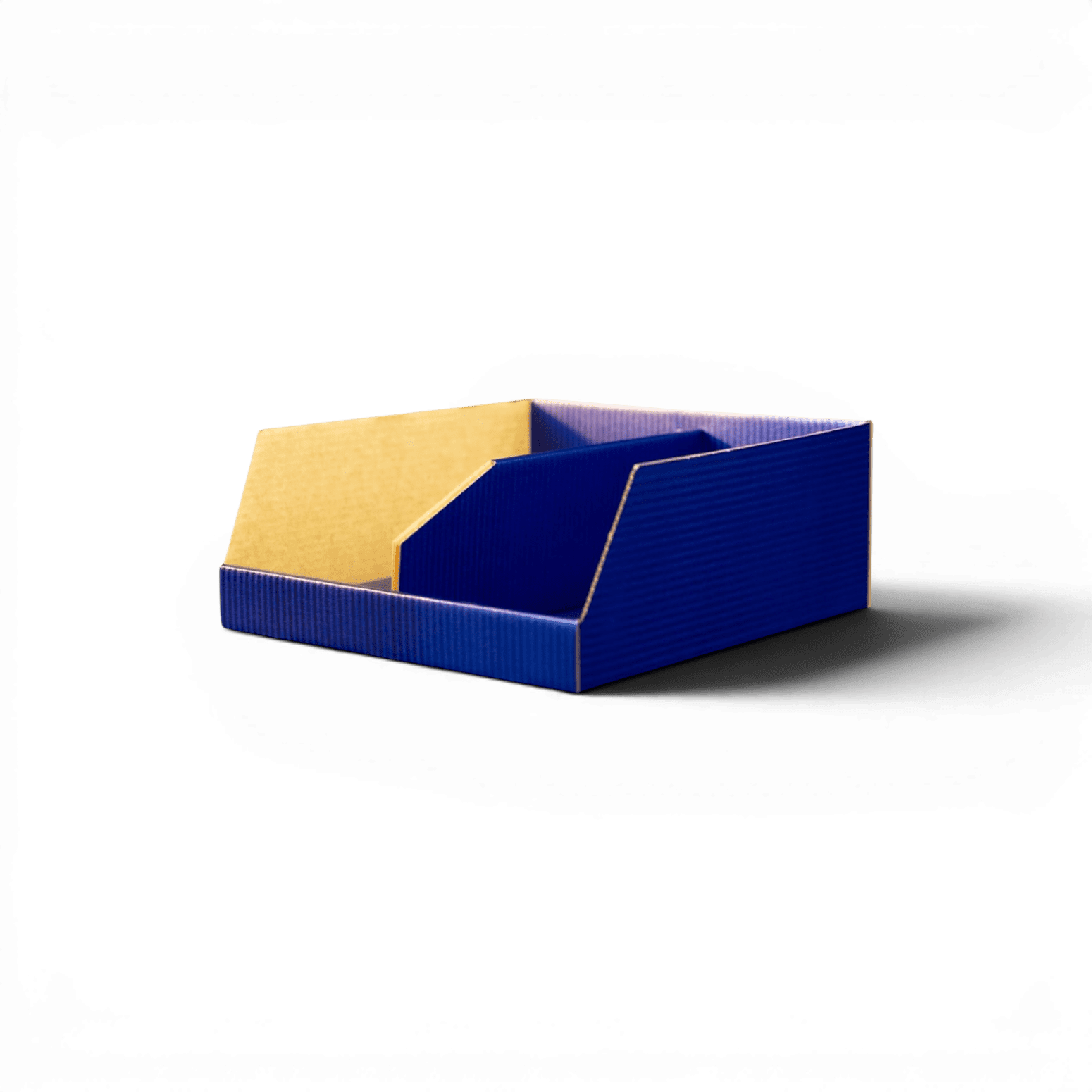Roller Coated (Blue) to one side with custom insert