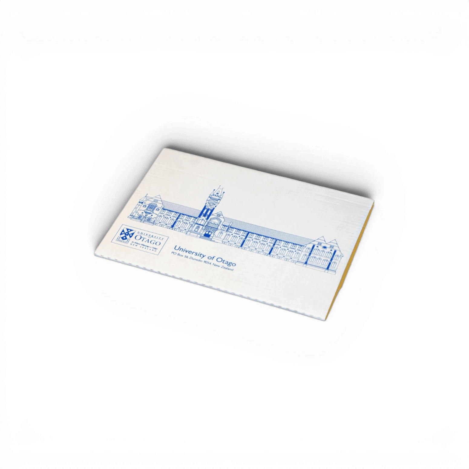 1 Colour (blue) Printed Book Wrap on white 1 side board