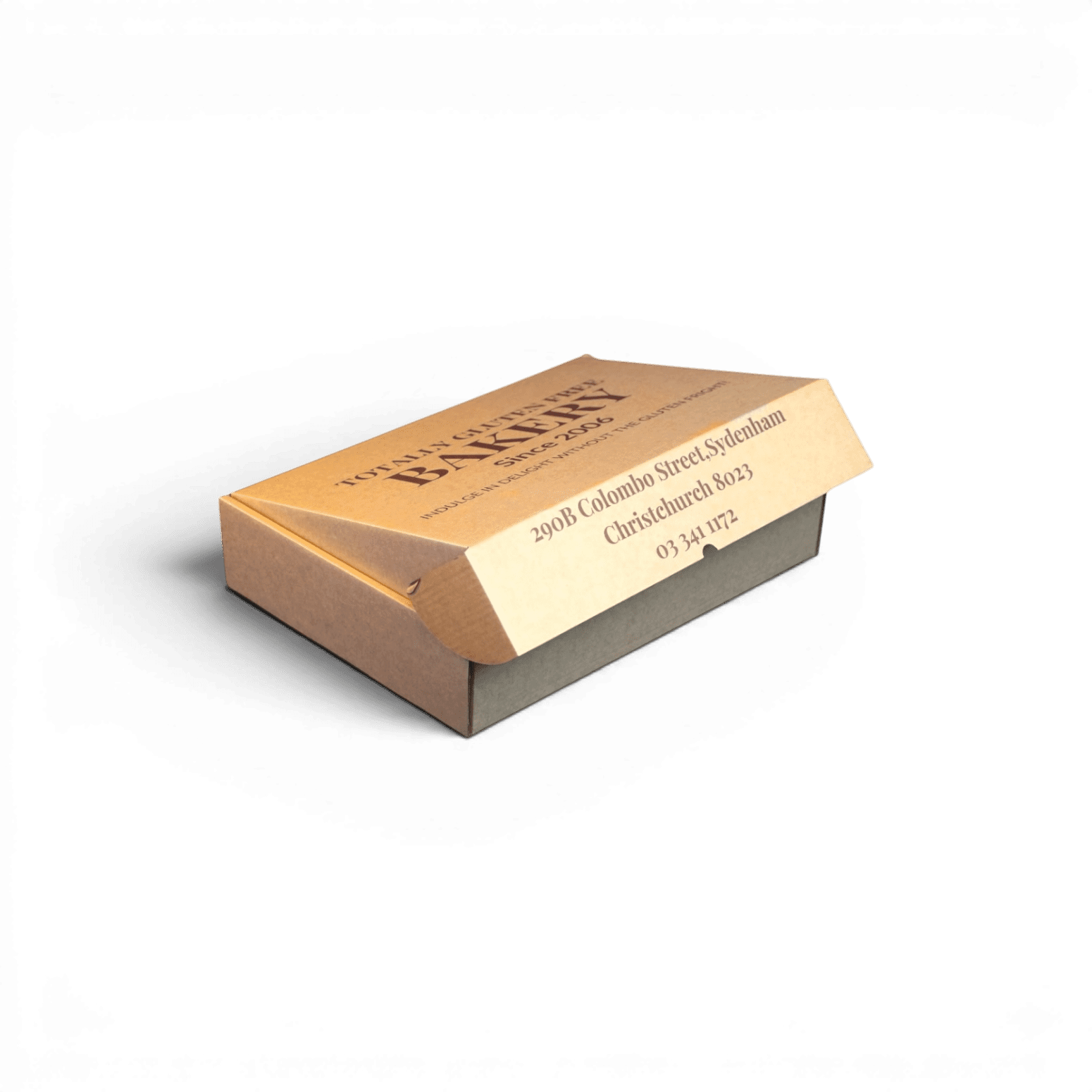 Die Cut Box with Hinged Locking Lid - Printed High Resolution CMYK