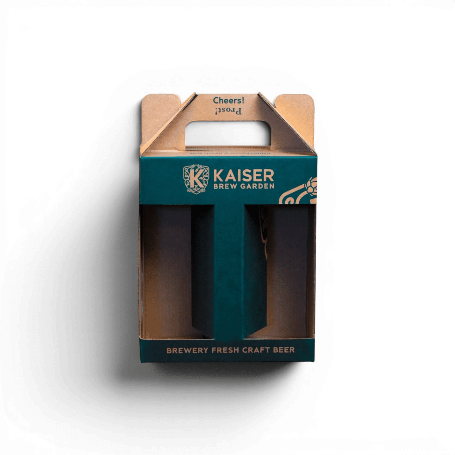 Printed - 1 Colour - Carry Box with Integrated Handle and 2 windows