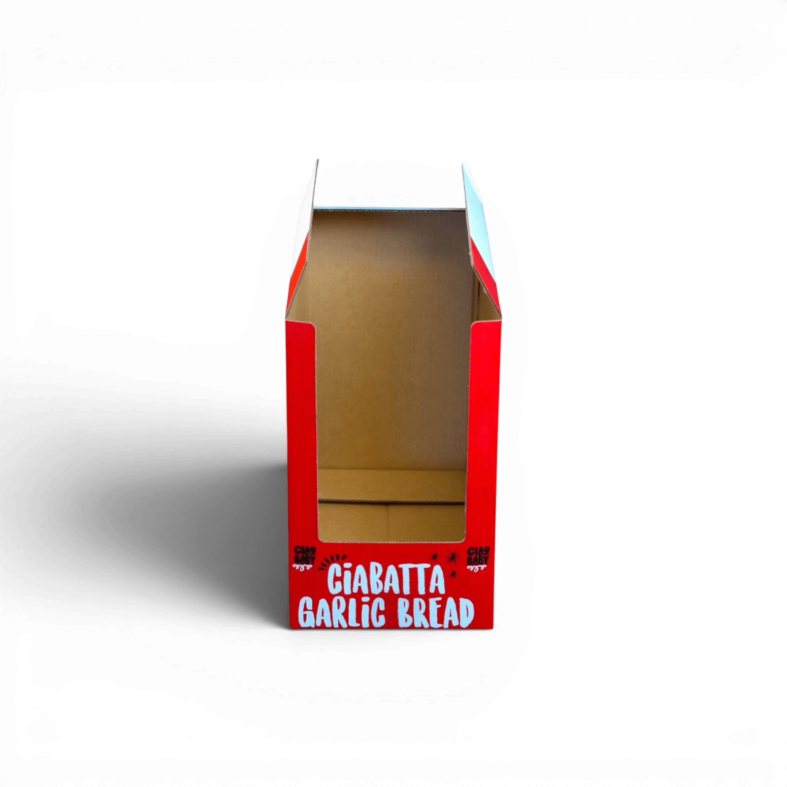 Costco Product Stand - Printed 2 colour (Red and Black) on white 1 side board