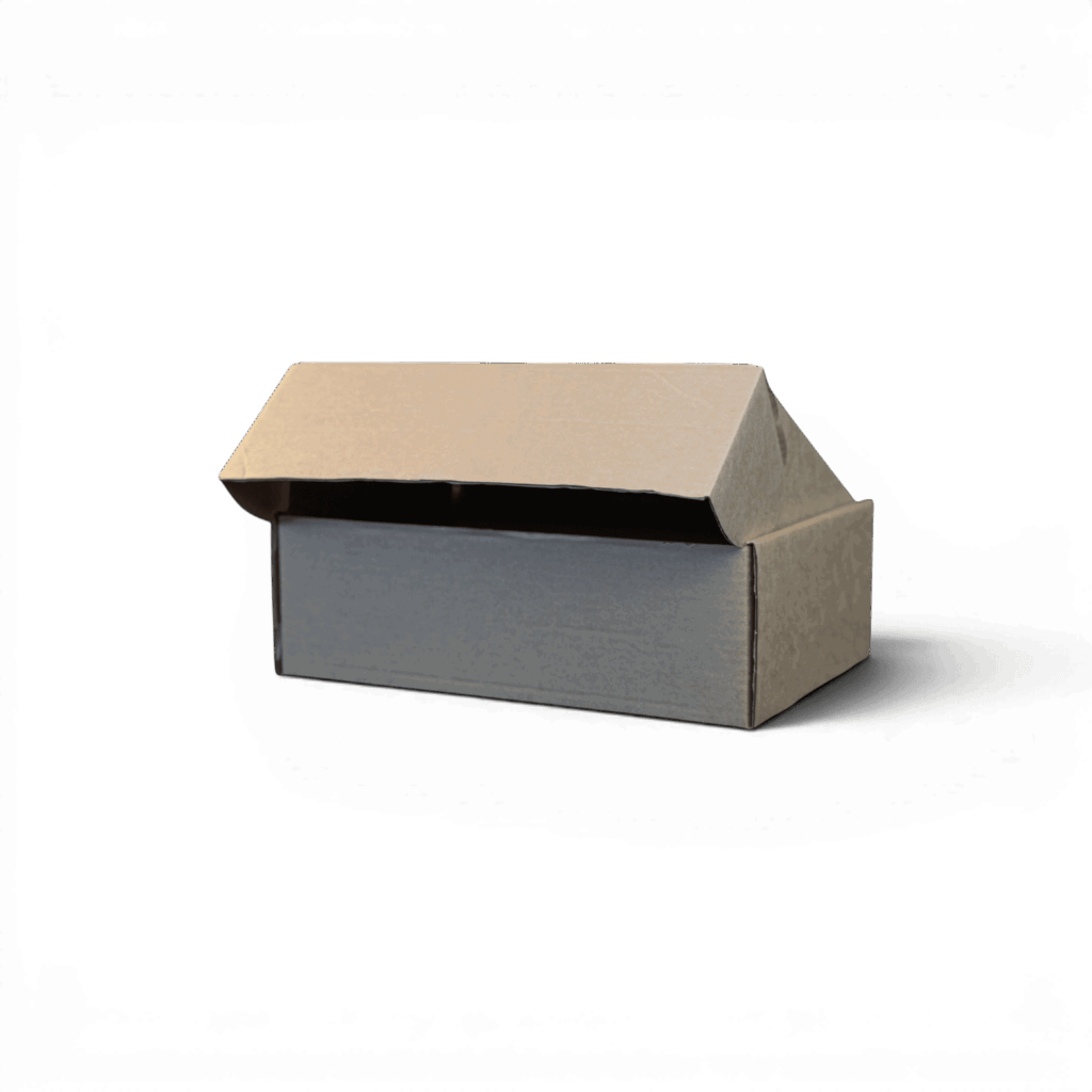 Stocked Die Cut Box with Hinged Locking Lid